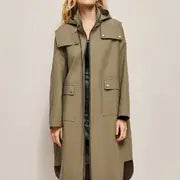 Casual Hooded Long Sleeve Windproof Coat for Women