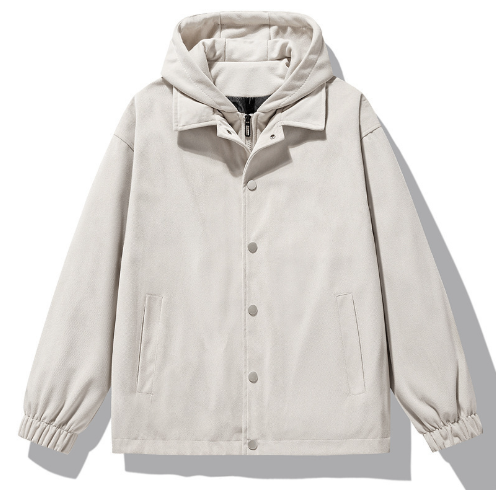 Hong Kong Style Unisex Hooded Sports Jacket (One Piece)