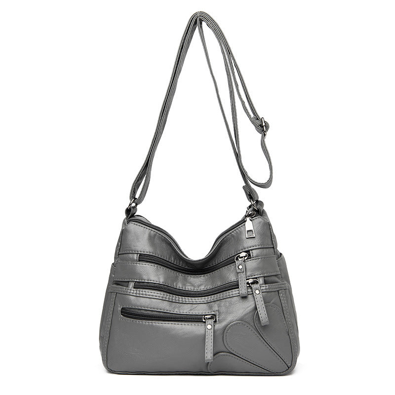 2024 New Soft Leather Shoulder Backpack for Women